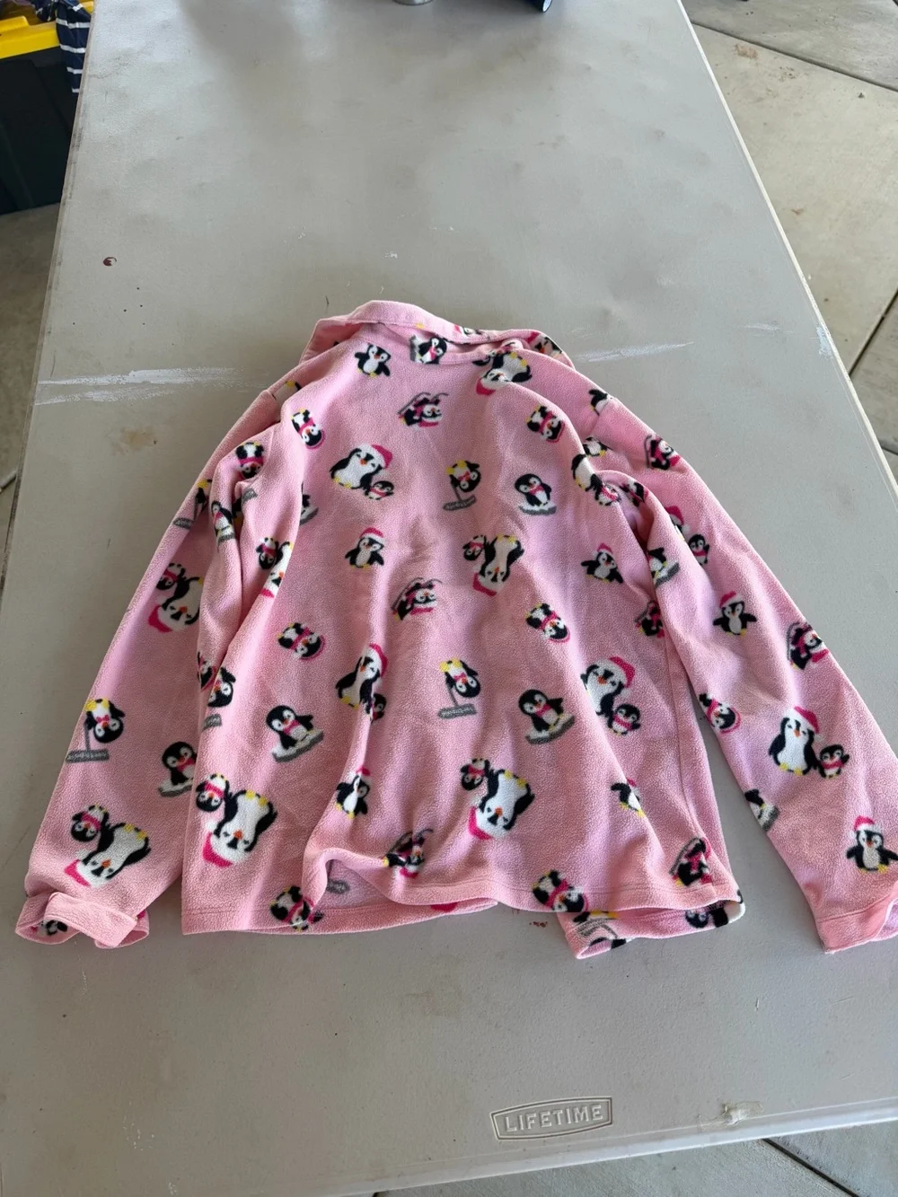 Gymboree Pink Penguin Fleece Pajama Set